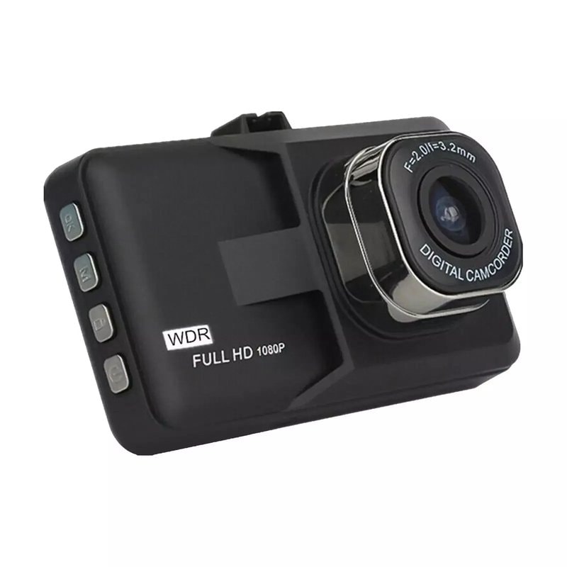 Full HD 1080P Dash Cam - 3'' LCD Car DVR with Front & Rear Camera, G-Sensor