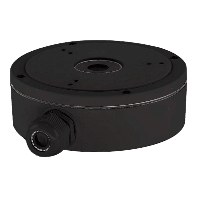 Hikvision DS-1280ZJ-M Junction Box for Dome Cameras, Indoor & Outdoor Use, Load Capacity 4.5kg, Black