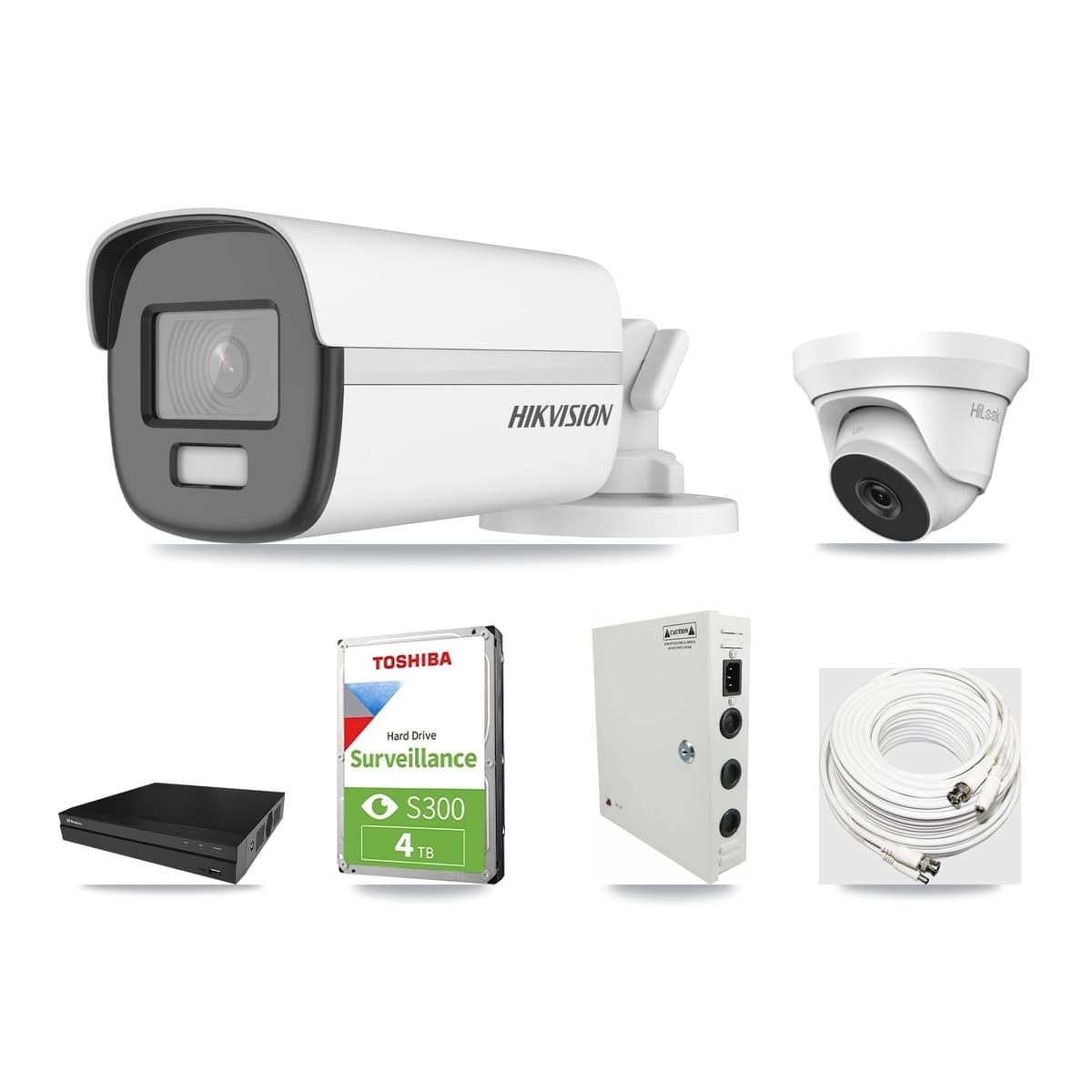 8-Channel 4MP – 4K CCTV Kit — 1 4K Bullet + 1 4MP Turret Cameras + 4TB Recording (PXD-5208AN Recorder) - Image 1