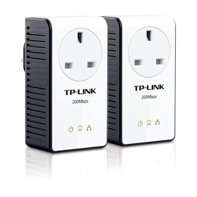 TP-Link TL-PA251 AV200+ Powerline Adapter Kit AC Pass Through