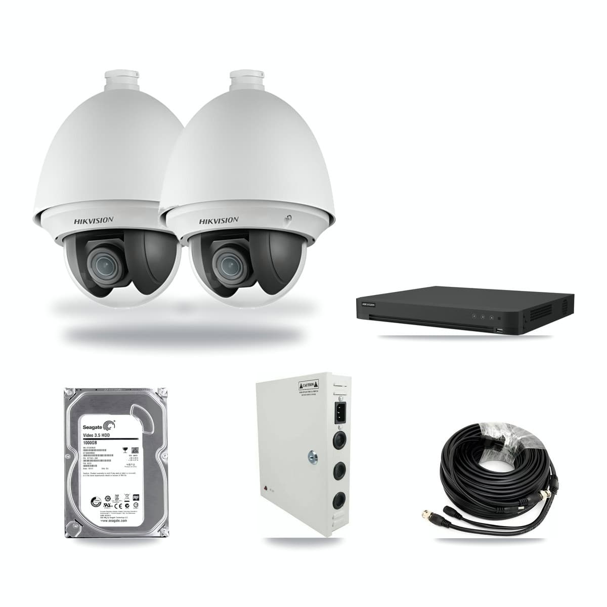 Hikvision 32-Channel 2MP CCTV Kit — 2 PTZ Cameras + 1TB Recording - Image 1