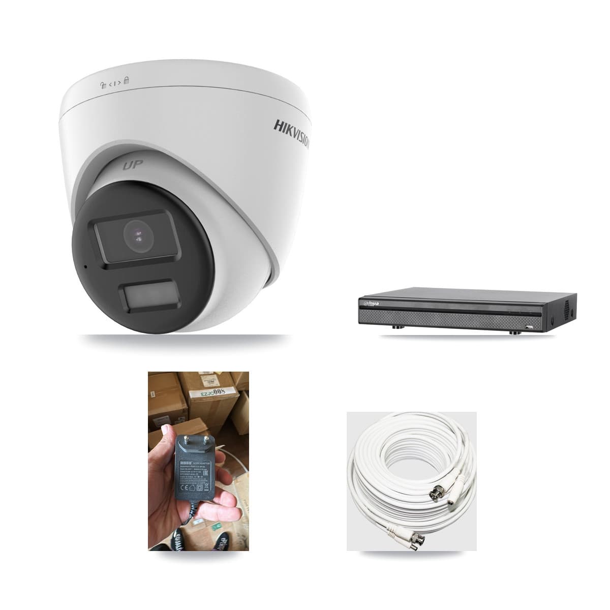 Hikvision & Dahua 8-Channel 4K CCTV Kit — 1 DS-2CE78U0T Turret Camera + 3TB Recording - Image 1