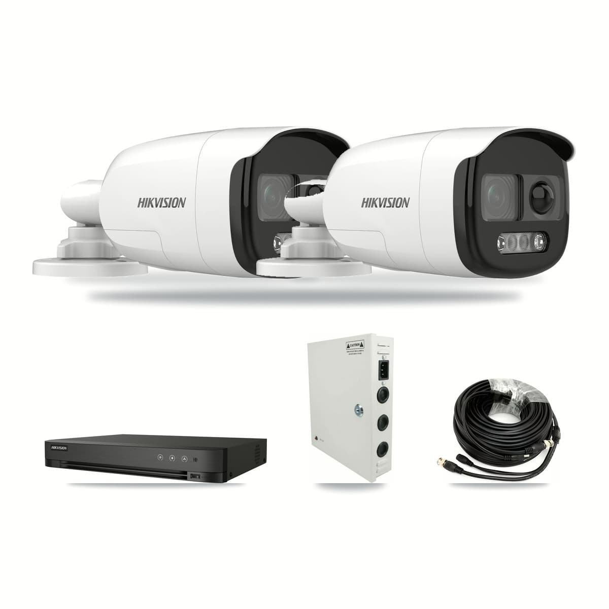 Hikvision 4-Channel 5MP CCTV Kit — 2 DS-2CE12KF3T Bullet Cameras + 3TB Recording - Image 1