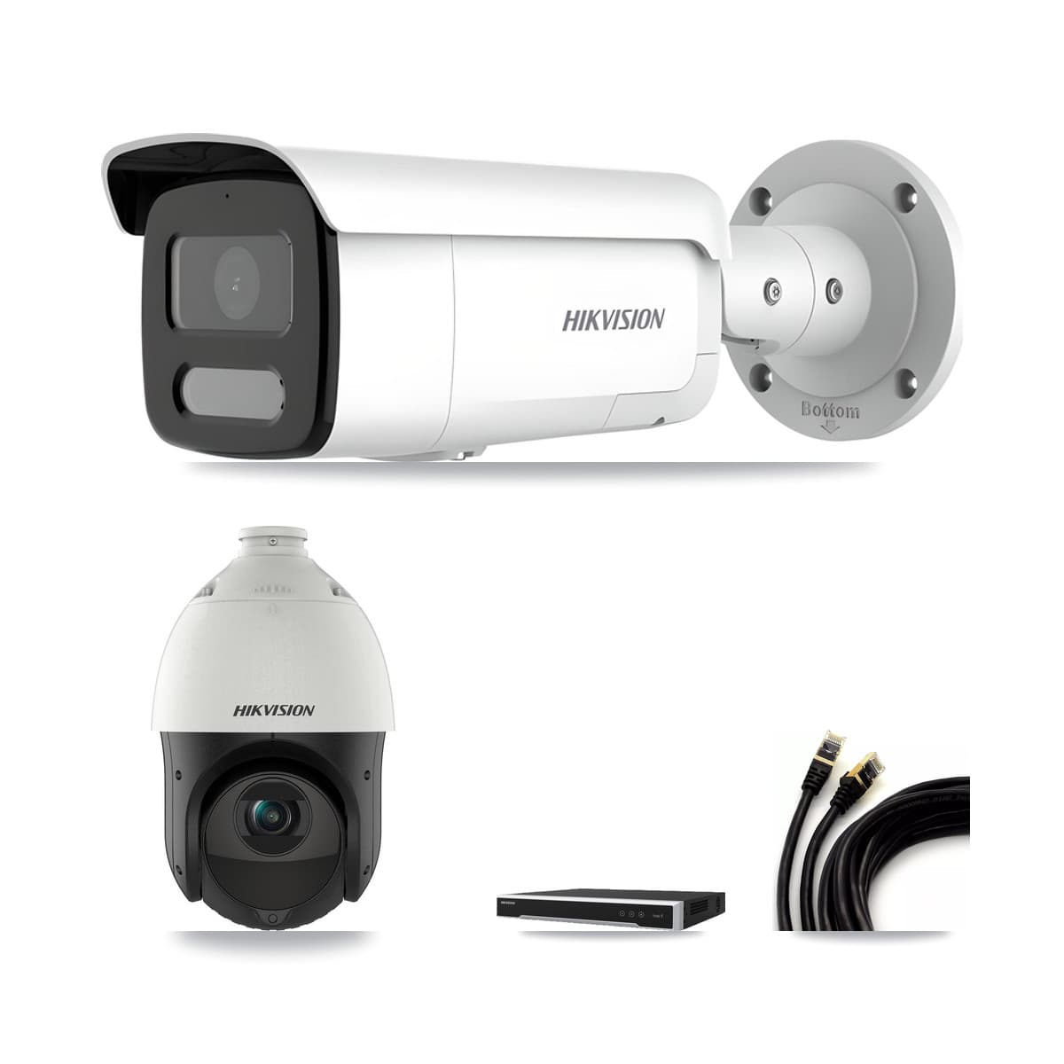 Hikvision 16-Channel 4MP CCTV Kit — 1 Bullet + 1 PTZ Cameras + 3TB Recording - Image 1