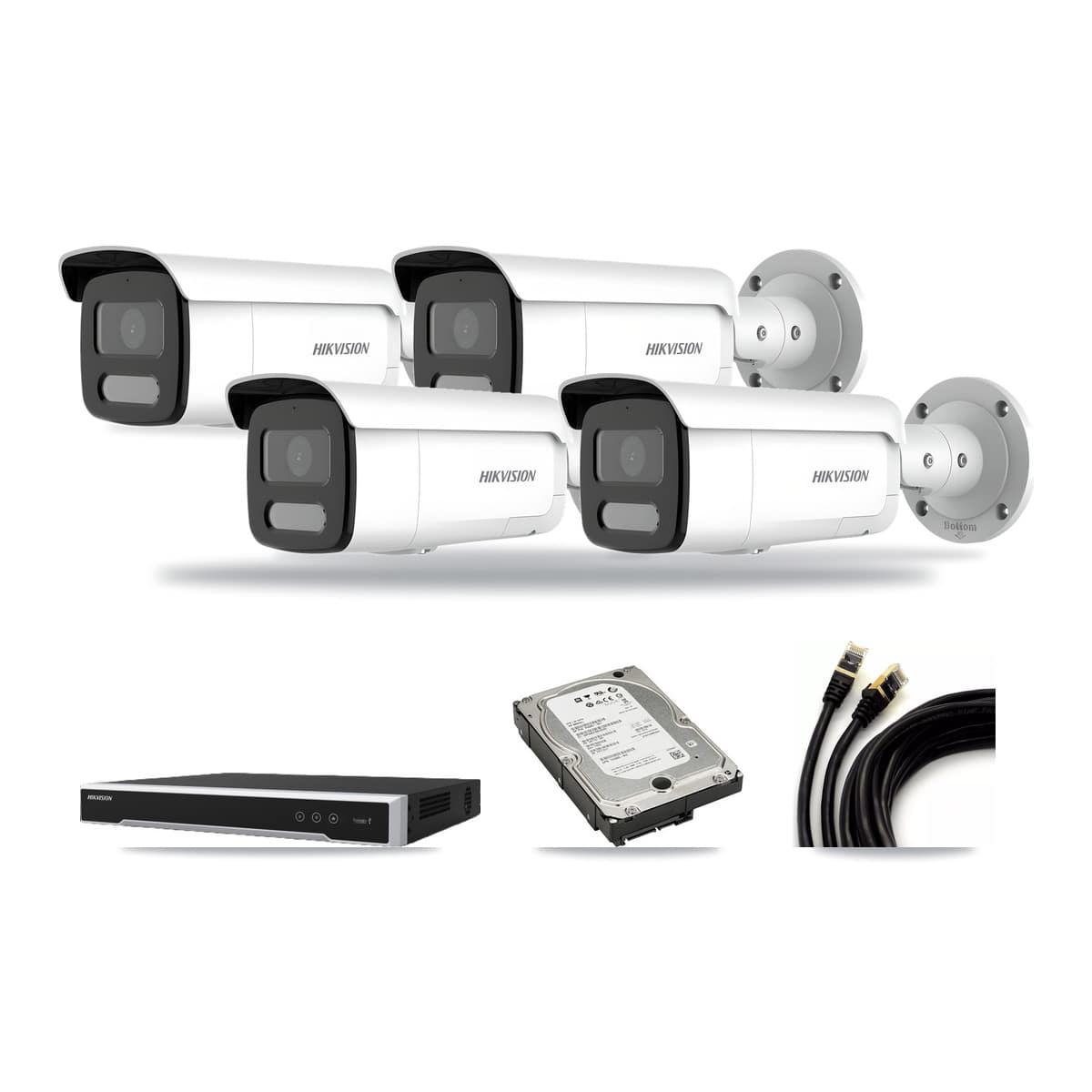Hikvision 16-Channel 4MP CCTV Kit — 4 Bullet Cameras + 5TB Recording - Image 1