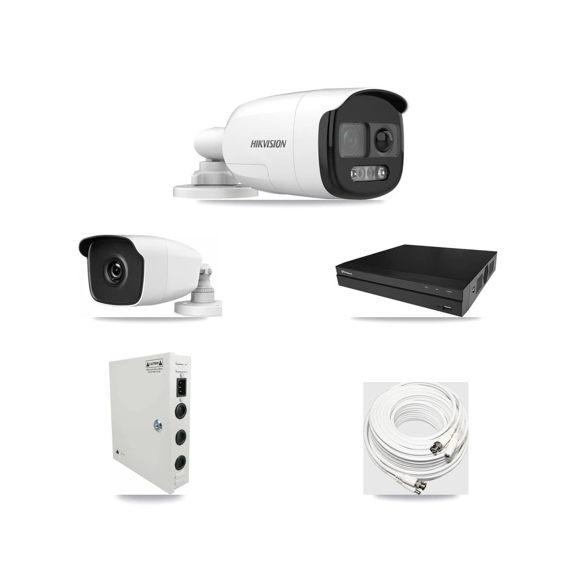 8-Channel 3MP – 5MP CCTV Kit — 1 5MP + 1 3MP Bullet Cameras + 3TB Recording (PXD-5208AN Recorder) - Image 1