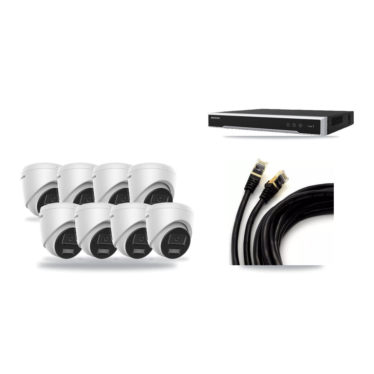 Hikvision 8-Channel 4MP CCTV Kit — 8 Turret Cameras + 3TB Recording - Image 1