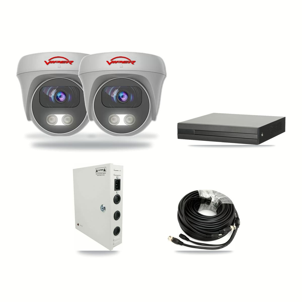 4-Channel 5MP CCTV Kit — 2 Viper Cameras + 3TB Recording - Image 1