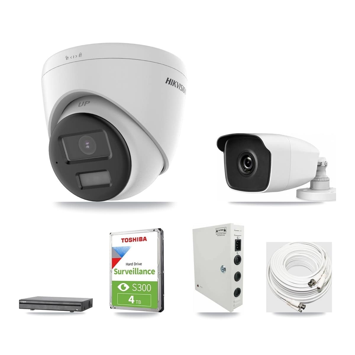 8-Channel 3MP – 4K CCTV Kit — 1 4K Turret + 1 3MP Bullet Cameras + 4TB Recording - Image 1