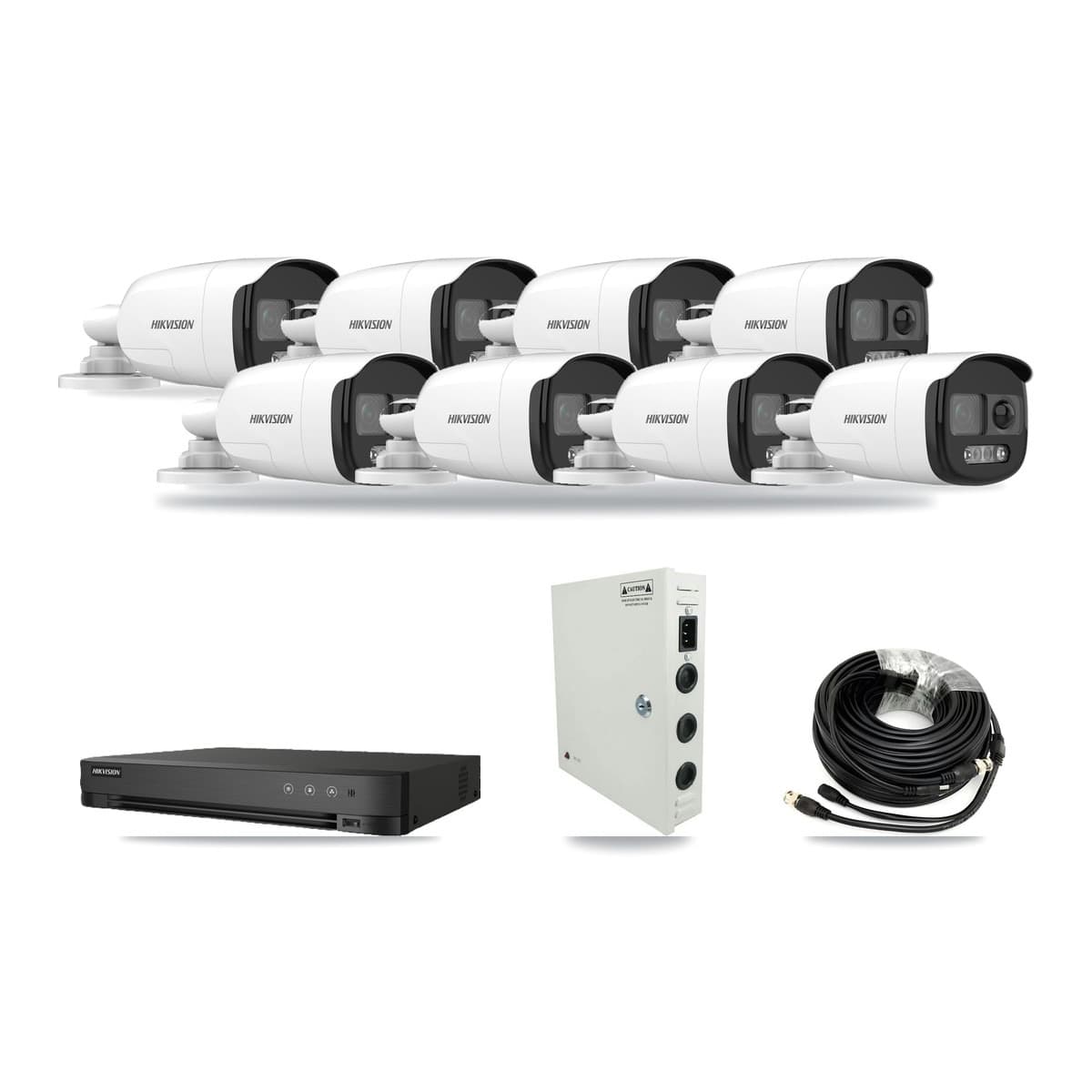 Hikvision 8-Channel 5MP CCTV Kit — 8 Bullet Cameras + 3TB Recording - Image 1