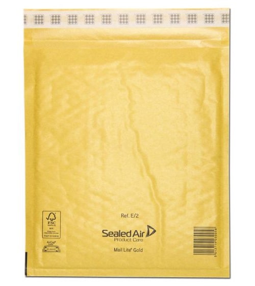Mail Lite Gold Padded Envelopes - Small Bubble Mailer Bags C/0 for Secure Shipping