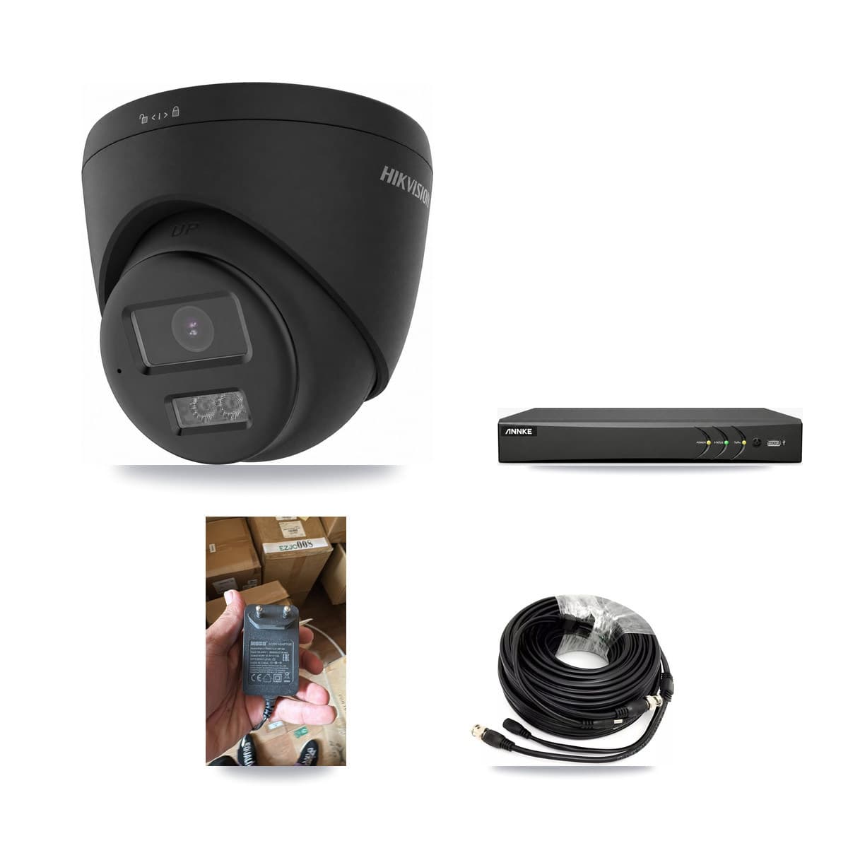 ANNKE 4-channel CCTV kit: 1 camera (1× 4K Turret), 3TB hard drive