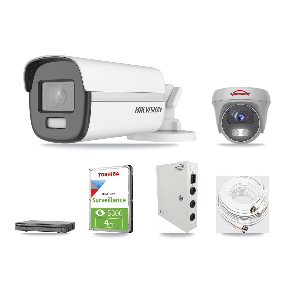 8-Channel 5MP – 4K CCTV Kit — 1 4K Bullet + 1 5MP Cameras + 4TB Recording - Image 1