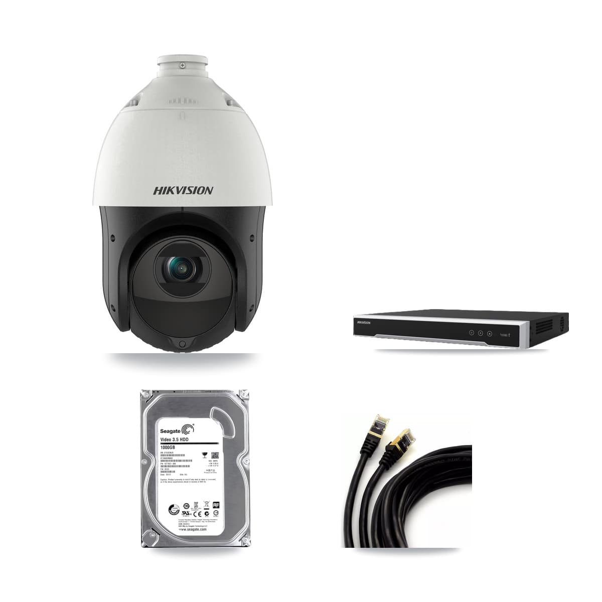 Hikvision 8-Channel 4MP CCTV Kit — 1 PTZ Camera + 1TB Recording (DS-7608NI-M2 Recorder) - Image 1