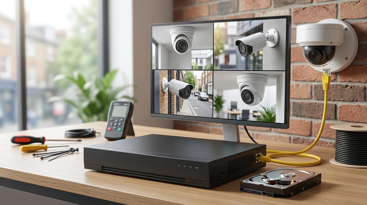 NVR CCTV Explained: Channels, PoE and Retention for UK Sites (2026)