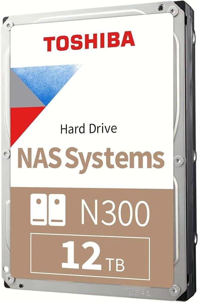 Toshiba N300 12TB NAS Hard Drive 3.5" SATA 7200RPM HDD
