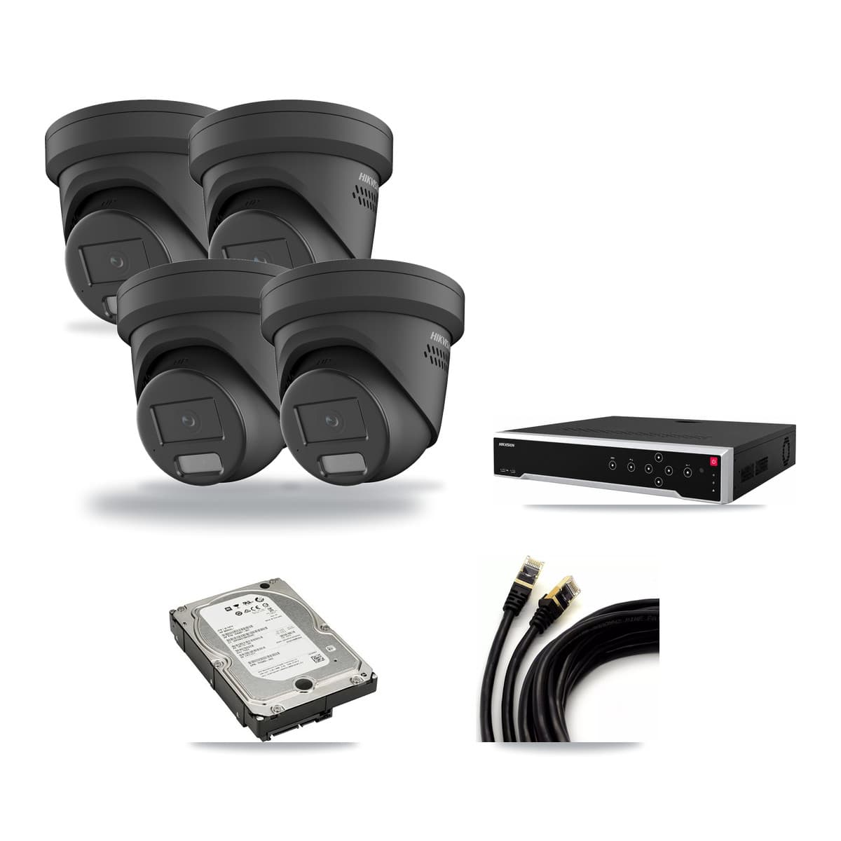 Hikvision 32-Channel 4MP CCTV Kit — 4 Turret Cameras + 5TB Recording - Image 1