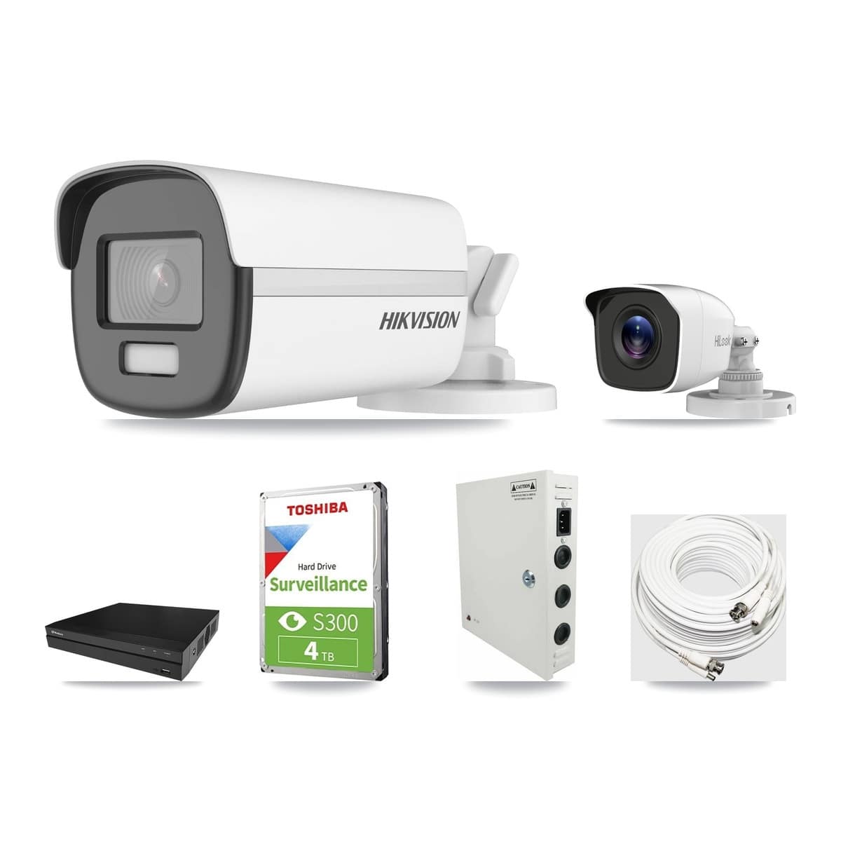 8-Channel 4MP – 4K CCTV Kit — 1 4K + 1 4MP Bullet Cameras + 4TB Recording (PXD-5208AN Recorder) - Image 1