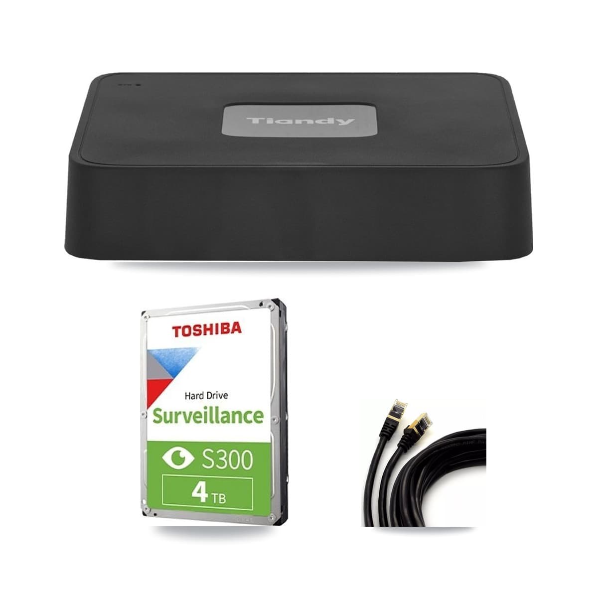 Tiandy 4-Channel 5MP CCTV Kit — 3 Dome Cameras + 4TB Recording - Image 1