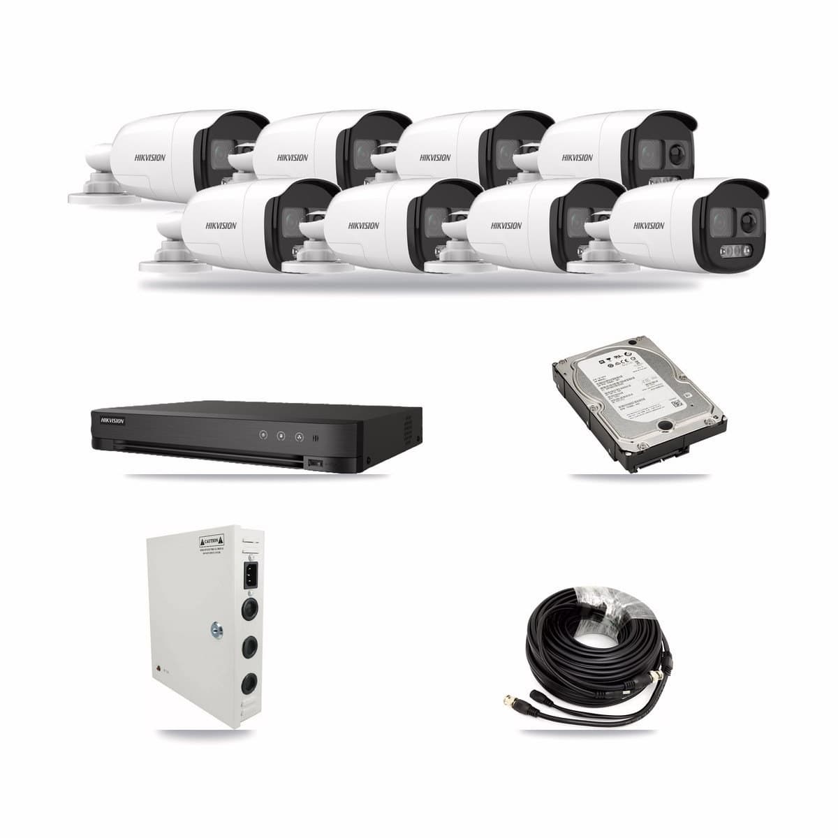 Hikvision 8-Channel 5MP CCTV Kit — 8 Bullet Cameras + 5TB Recording - Image 1