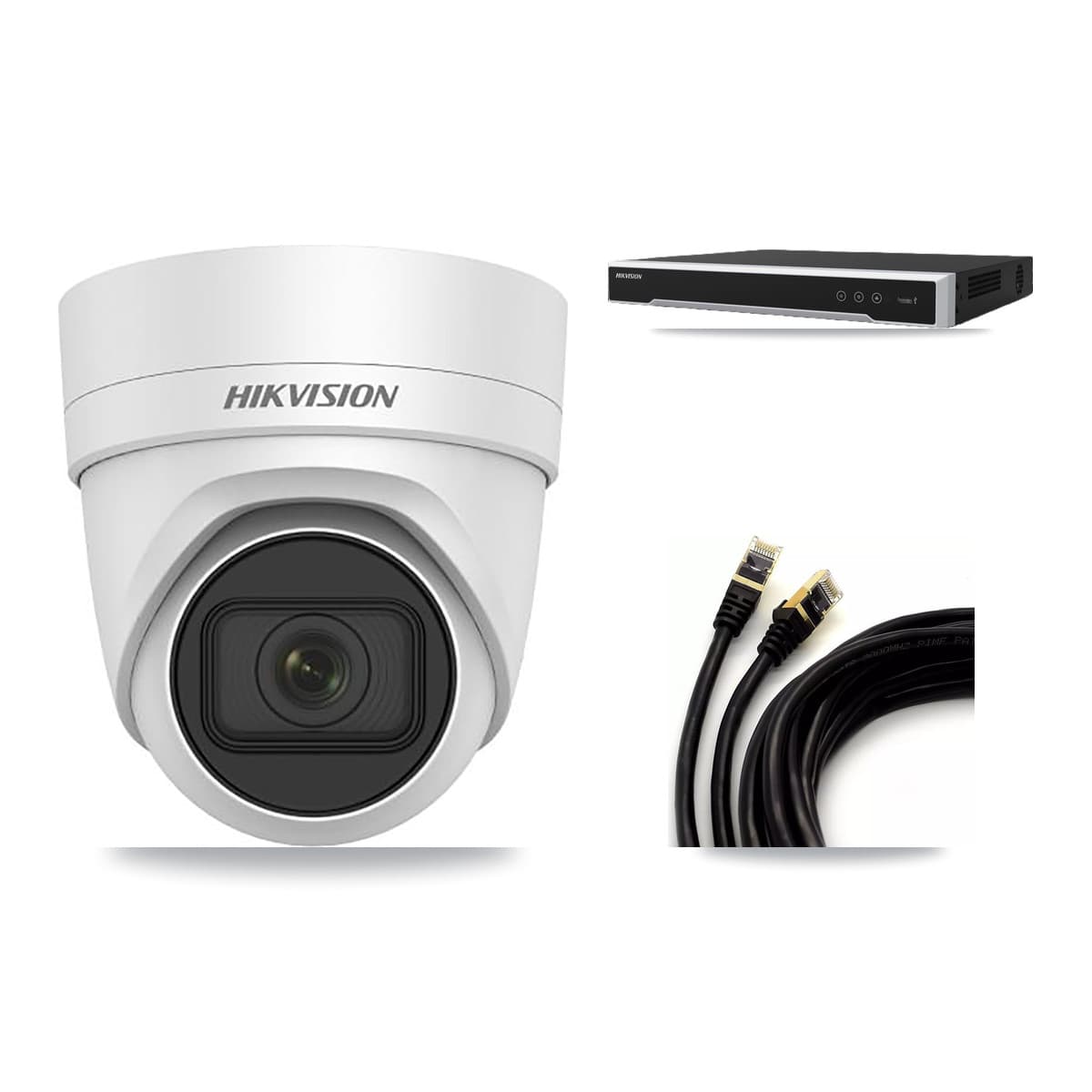 Hikvision 8-Channel 4K CCTV Kit — 1 DS-2CD2H83G0 Turret Camera + 3TB Recording - Image 1