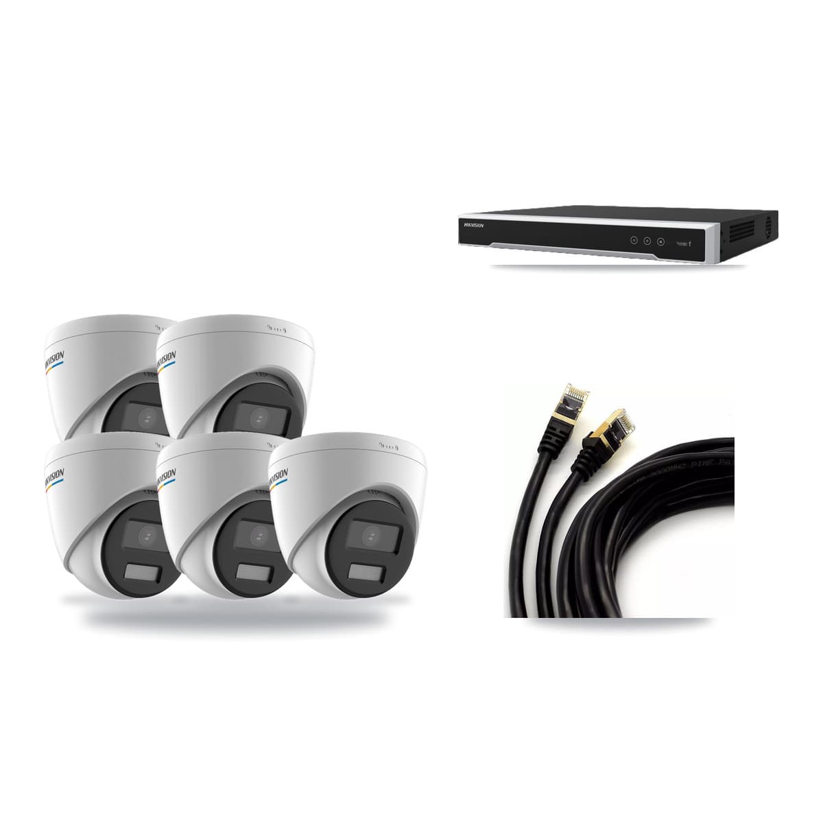 Hikvision 16-Channel 2MP CCTV Kit — 5 Turret Cameras + 3TB Recording - Image 1
