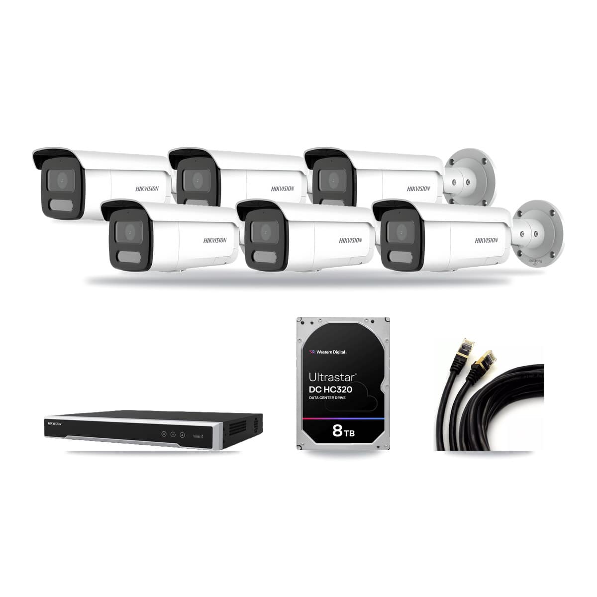 Hikvision 16-Channel 4MP CCTV Kit — 6 Bullet Cameras + 8TB Recording - Image 1