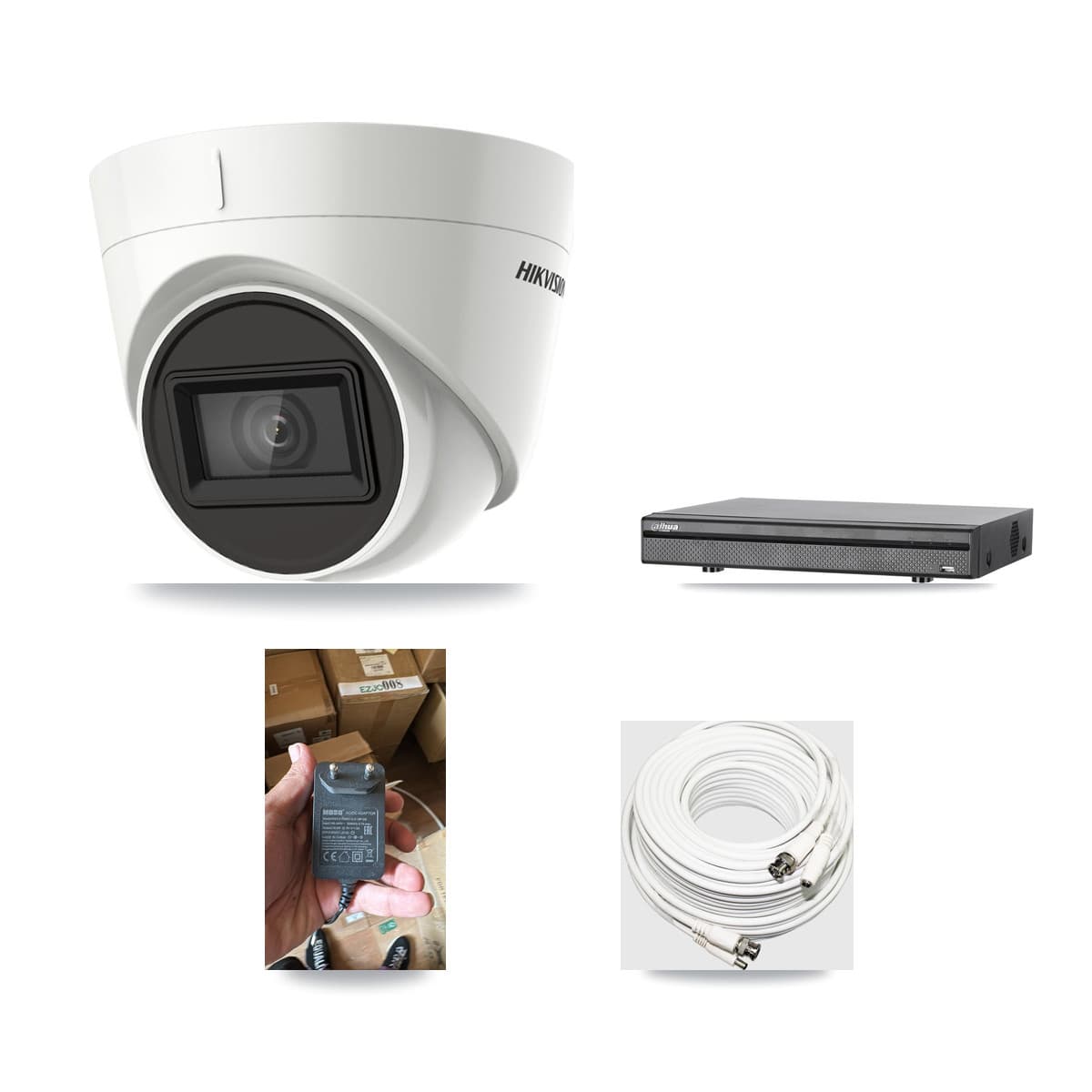 Hikvision & Dahua 8-Channel 4K CCTV Kit — 1 DS-2CE78U1T Turret Camera + 3TB Recording - Image 1