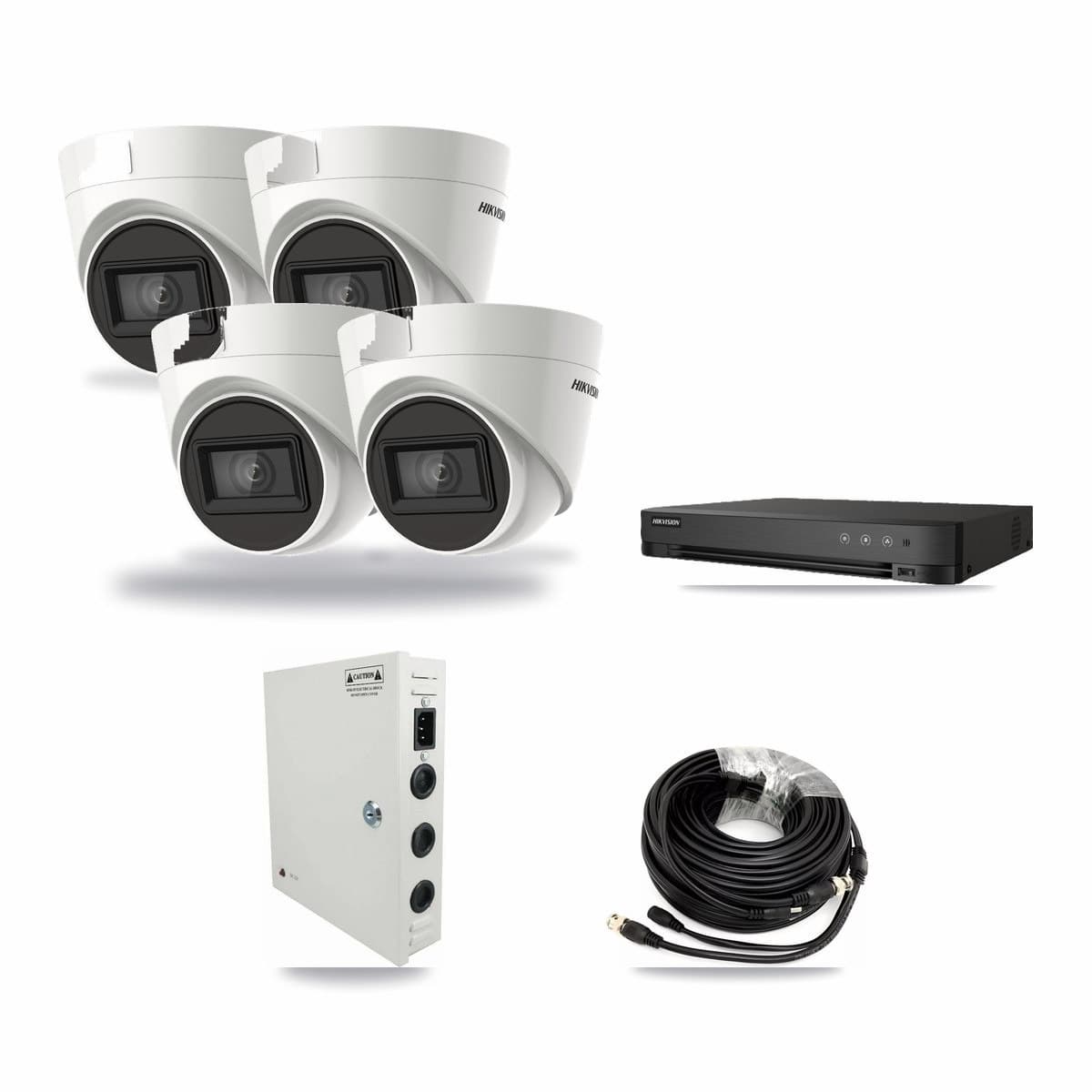 Hikvision 8-Channel 4K CCTV Kit — 4 Turret Cameras + 3TB Recording - Image 1