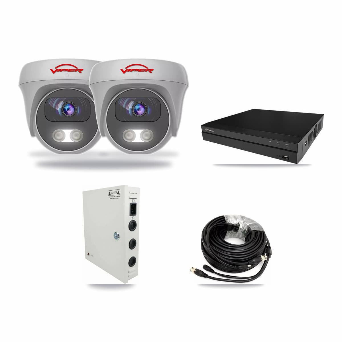 Viper & Prolux 8-Channel 5MP CCTV Kit — 2 Cameras + 3TB Recording - Image 1