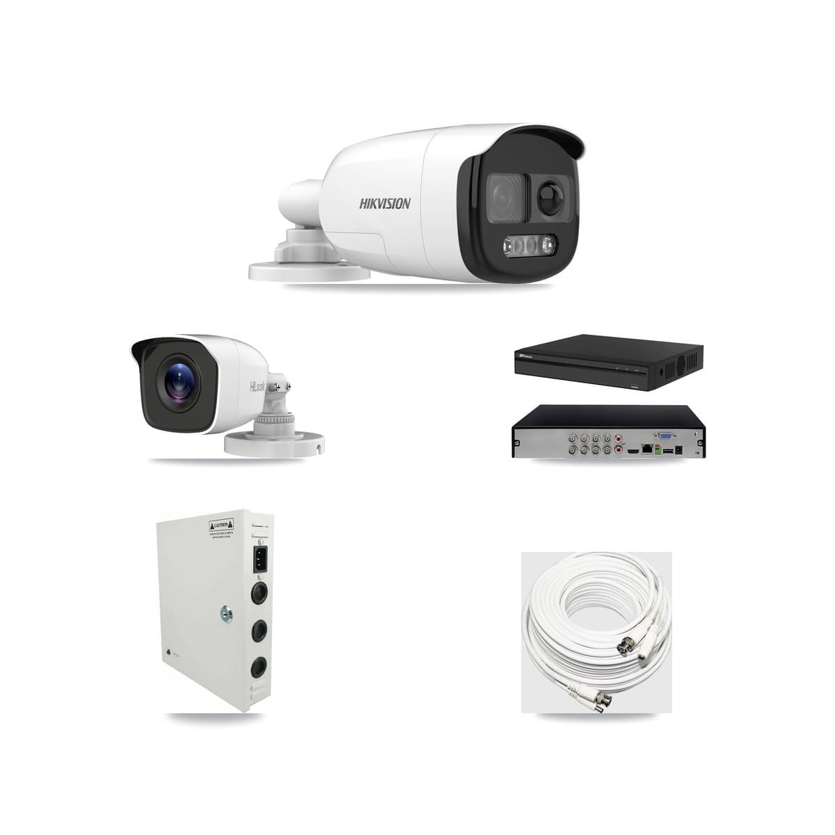 8-Channel 4MP – 5MP CCTV Kit — 1 5MP + 1 4MP Bullet Cameras + 3TB Recording (PXD-5108HS Recorder) - Image 1