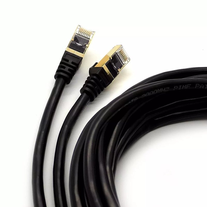 CAT6/CAT5e RJ45 Ethernet Cable - Fast Speed LAN Lead for Router, PC, PS4, CCTV