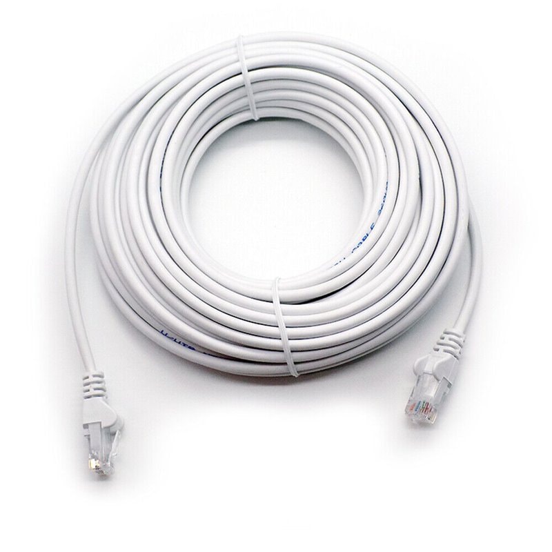 4m White Cat6 Ethernet Cable - High-Speed RJ45 Network Patch Lead